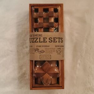 Handcrafted Wood Puzzle Sets